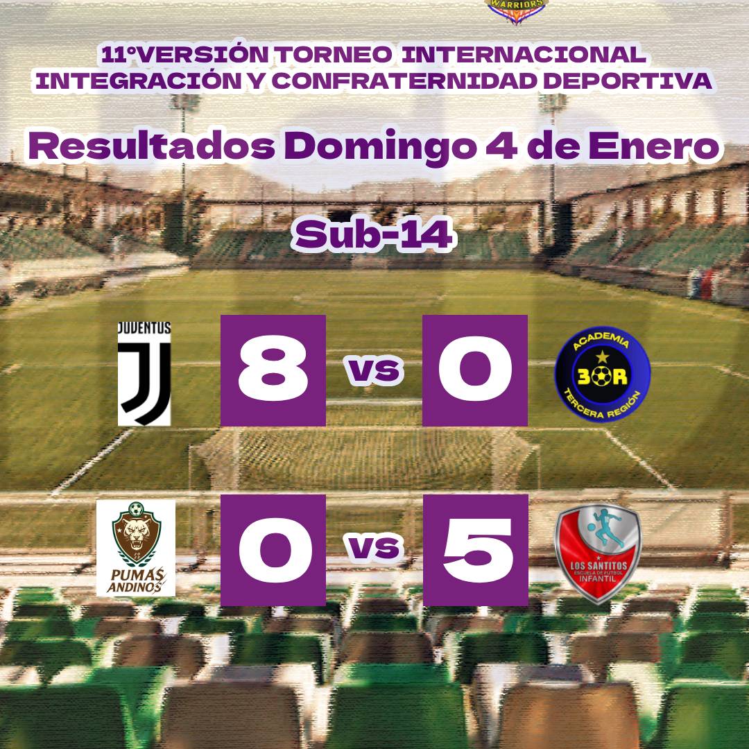 resultados domingo sub 14